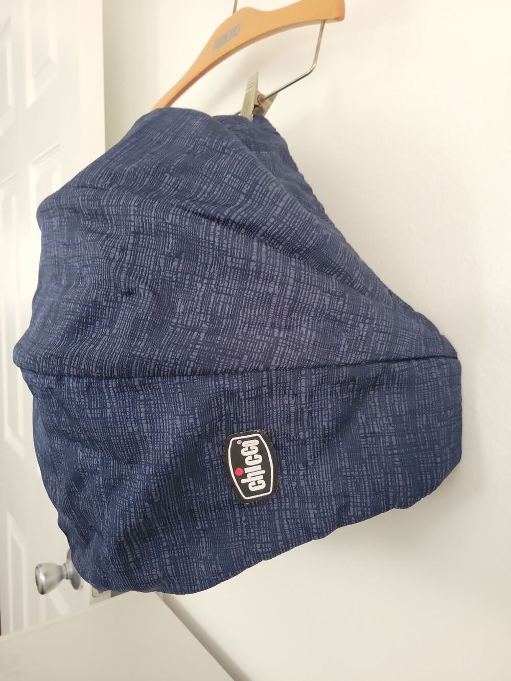 MISSING FRAME ARCH)Chicco Keyfit 30 Infant Car Seat Fabric Canopy Sun Shade Blue